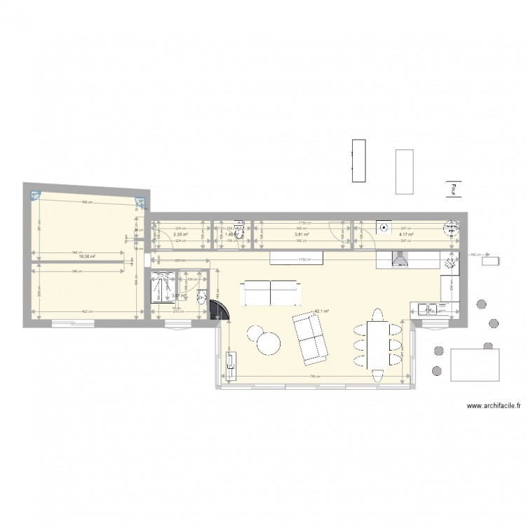 LOUISIERE VERANDA 1. Plan de 0 pièce et 0 m2