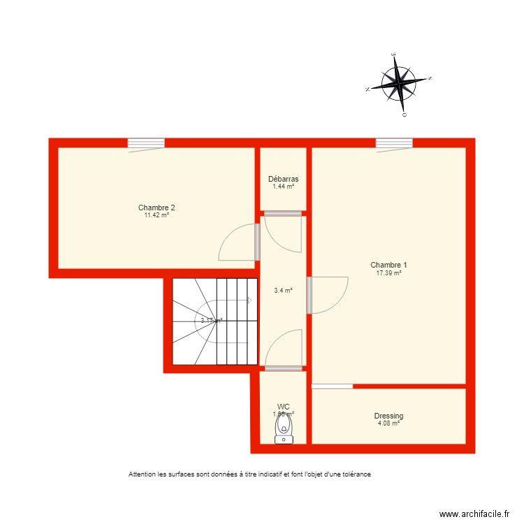 BI 3642 étage non  côté. Plan de 0 pièce et 0 m2