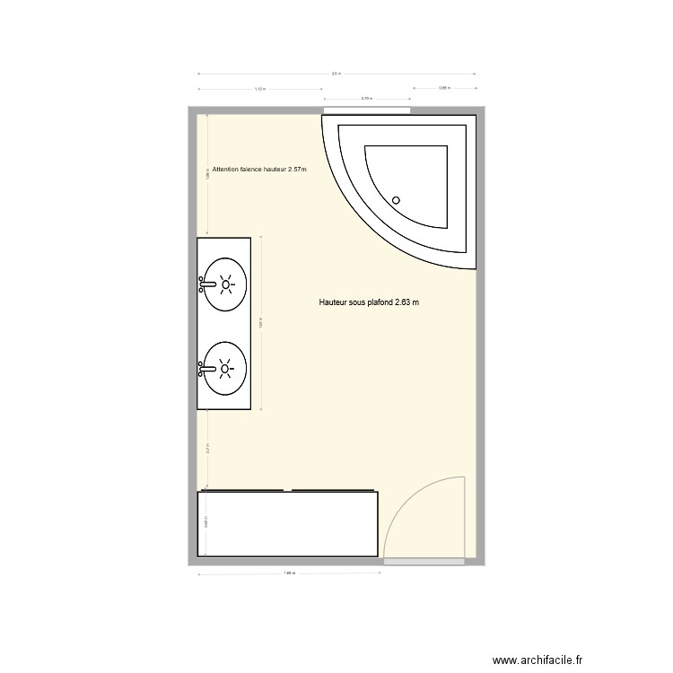 Fontaine  Existant. Plan de 0 pièce et 0 m2