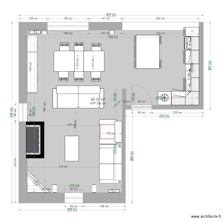 salle a manger 2. Plan de 0 pièce et 0 m2