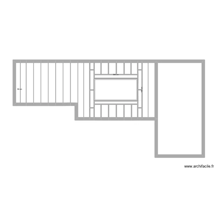 veranda. Plan de 
