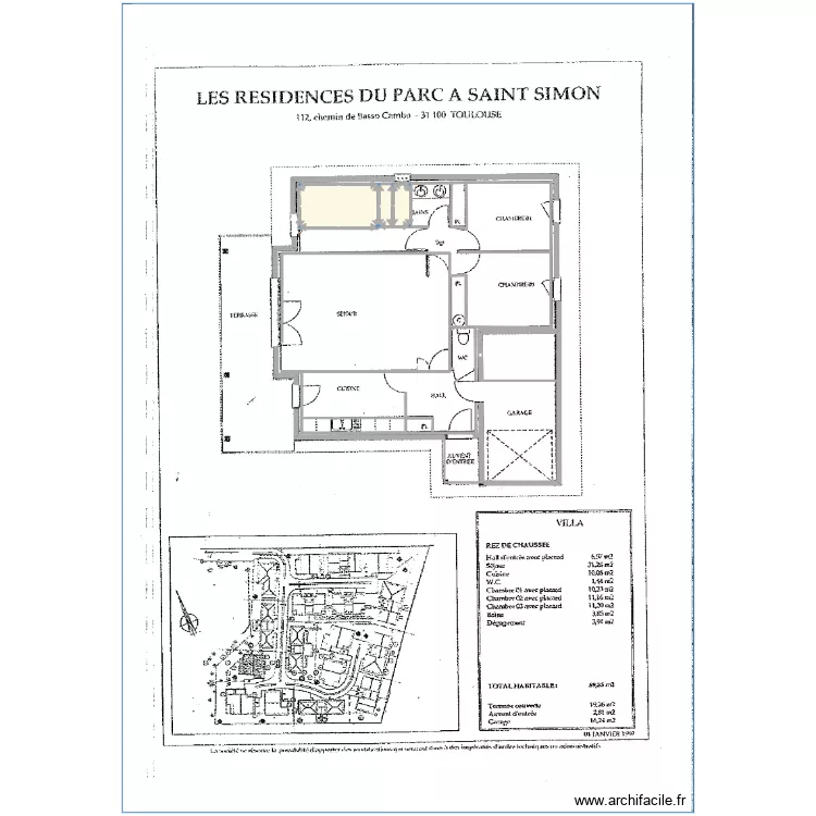 112 Basso combo1. Plan de 