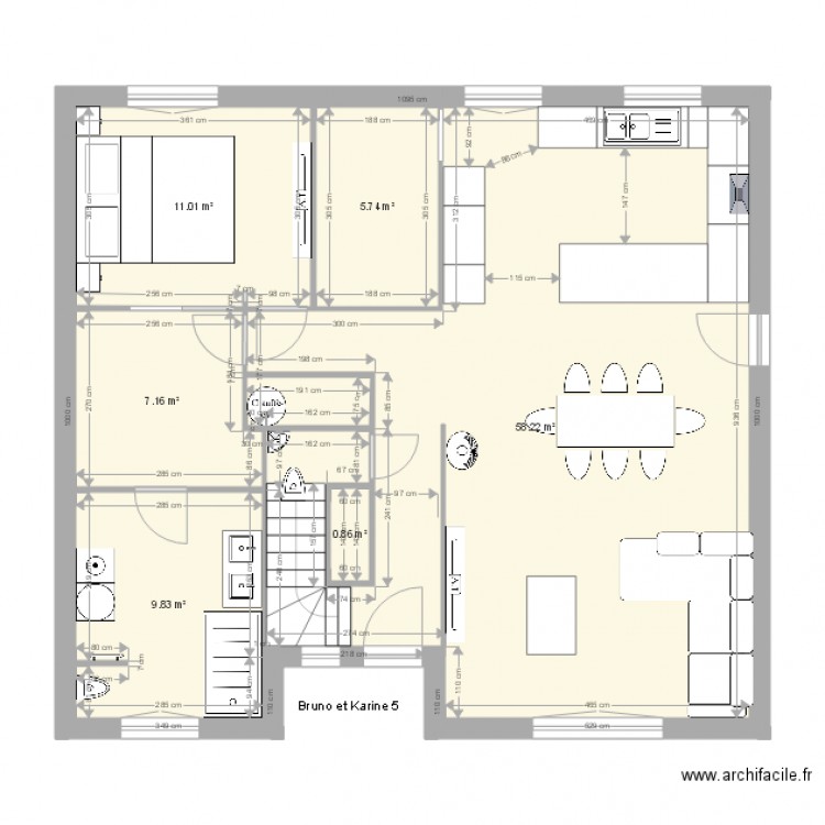 bruno et karine 5. Plan de 0 pièce et 0 m2