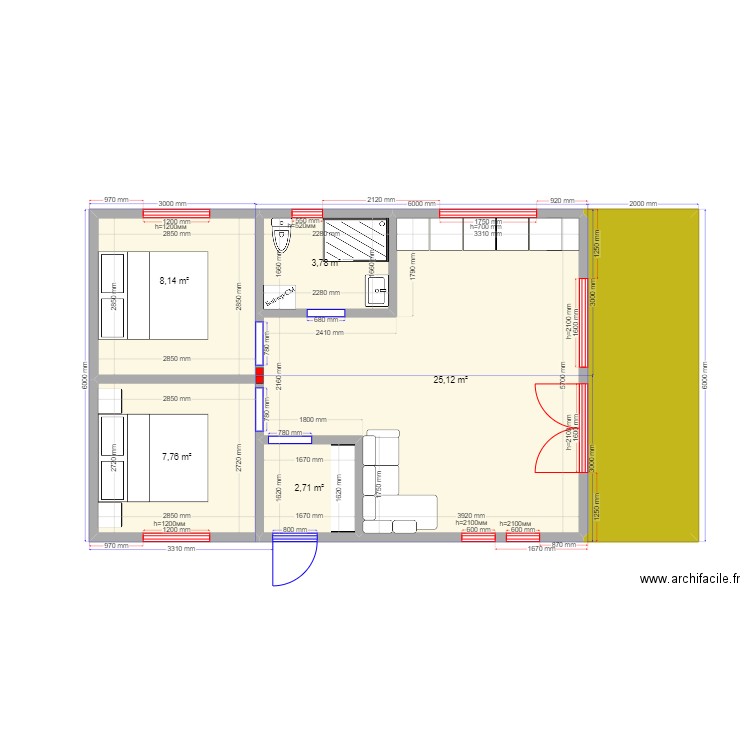 54 ст. Plan de 0 pièce et 0 m2