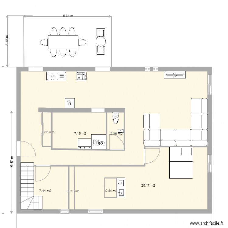 RDC V2. Plan de 0 pièce et 0 m2