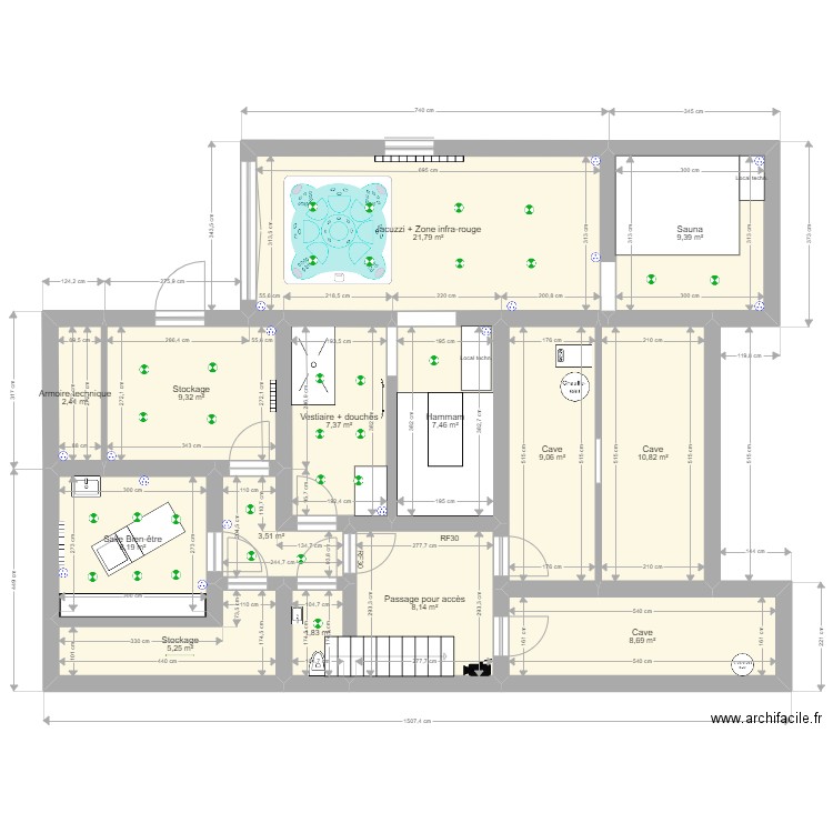 Plan sous-sol situation projetée (2). Plan de 0 pièce et 0 m2