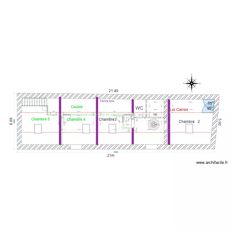 KB maison projet chambre. Plan de 