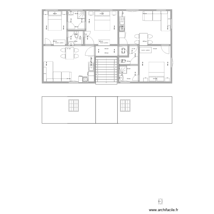 1er &eacute;tage Gauche  2019. Plan de 