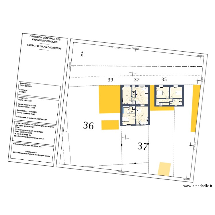 Maison Océane modifiée 04. Plan de 0 pièce et 0 m2