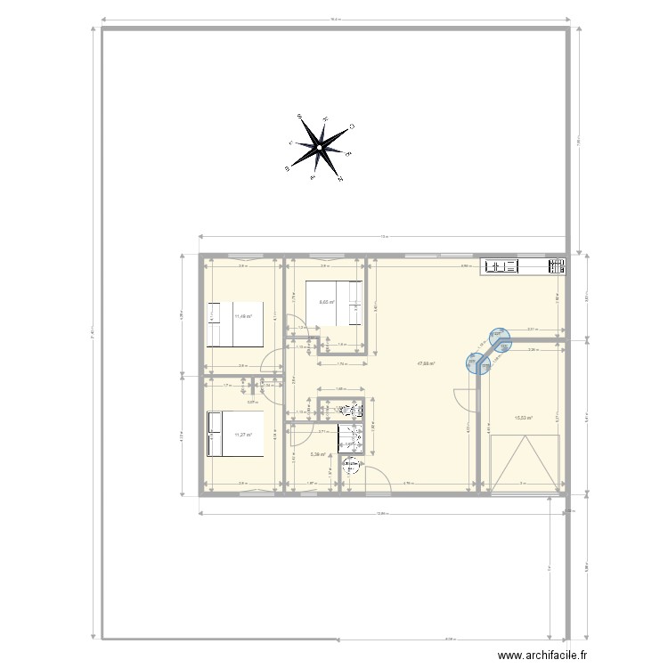ANDRE. Plan de 0 pièce et 0 m2
