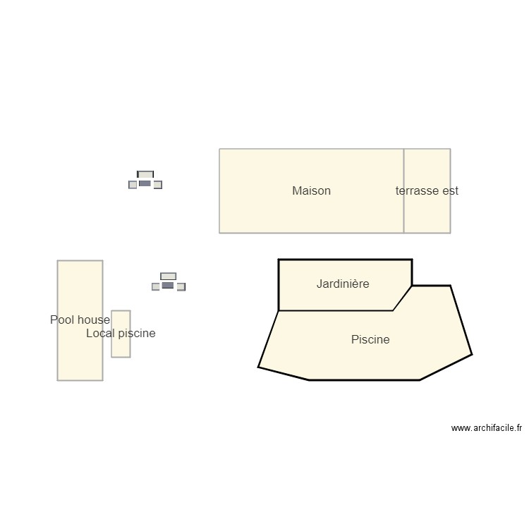 piscine. Plan de 0 pièce et 0 m2