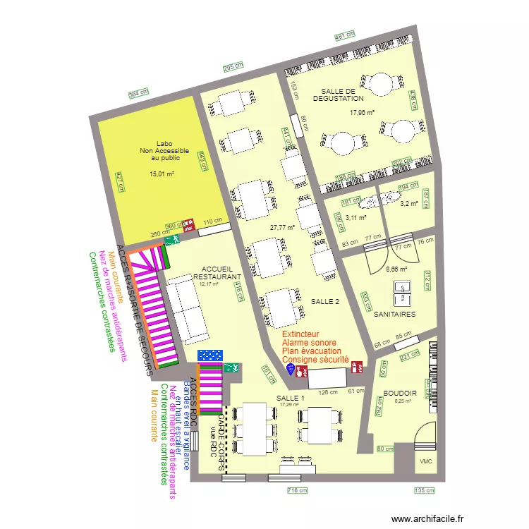 bis LES REMPARTS R1 APRES TRAVAUX. Plan de bis LES REMPARTS R1 APRES TRAVAUX. Plan de