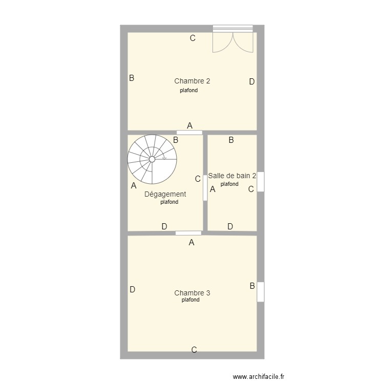 Sous sol Logement 2. Plan de 0 pièce et 0 m2