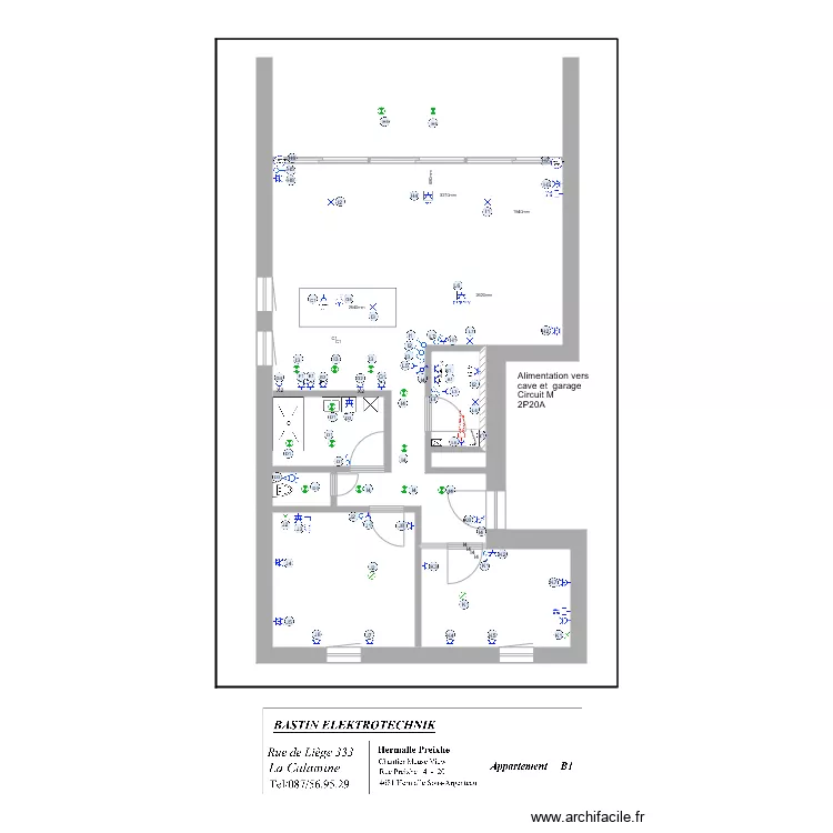 Appartement  Meuse View B1. Plan de 