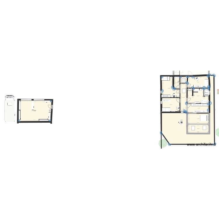 Smu petit zone u hall ext. Plan de 18 pièces et 405 m2