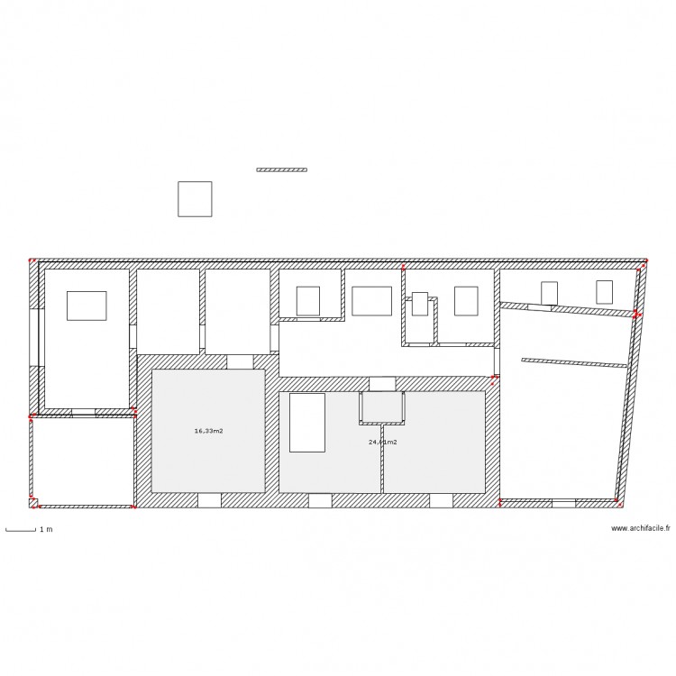 projet R 1 toiture. Plan de 0 pièce et 0 m2