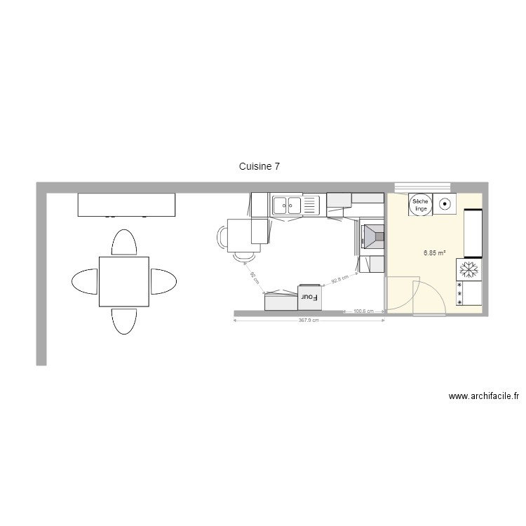 Le Goffic Aménagement Cuisine archive 4. Plan de 0 pièce et 0 m2