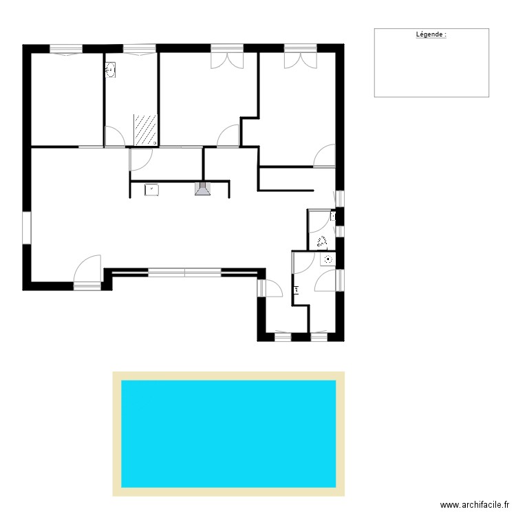 PLAN TERRASSE. Plan de 8 pièces et 96 m2