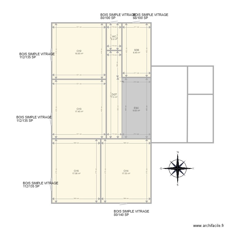 Durant. Plan de 0 pièce et 0 m2