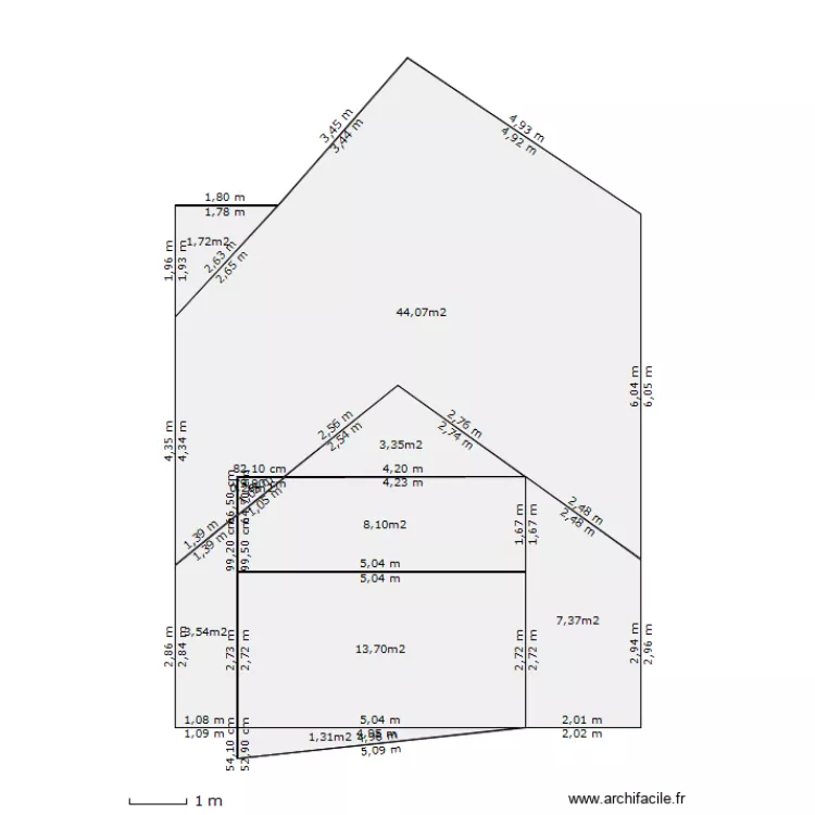 coupe volume 1. Plan de coupe volume 1. Plan de