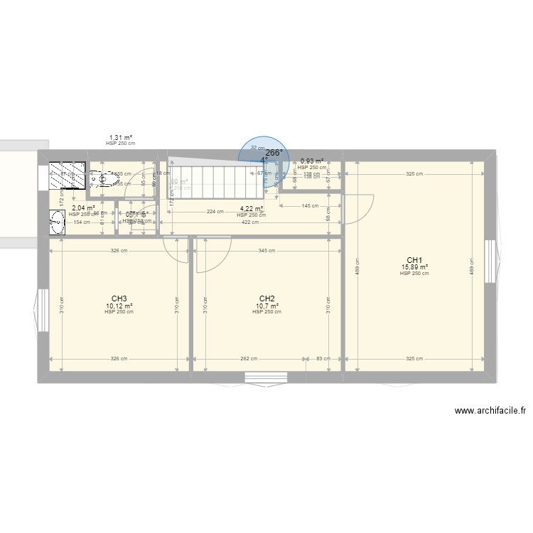 Maison Arlanc Claire v1. Plan de 15 pièces et 108 m2