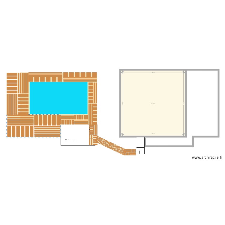 Zorkovac Vivodinski 8A swimming pool. Plan de 1 pièce et 102 m2
