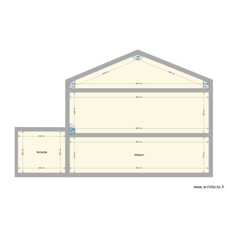 Plan de coupa projet. Plan de 0 pièce et 0 m2