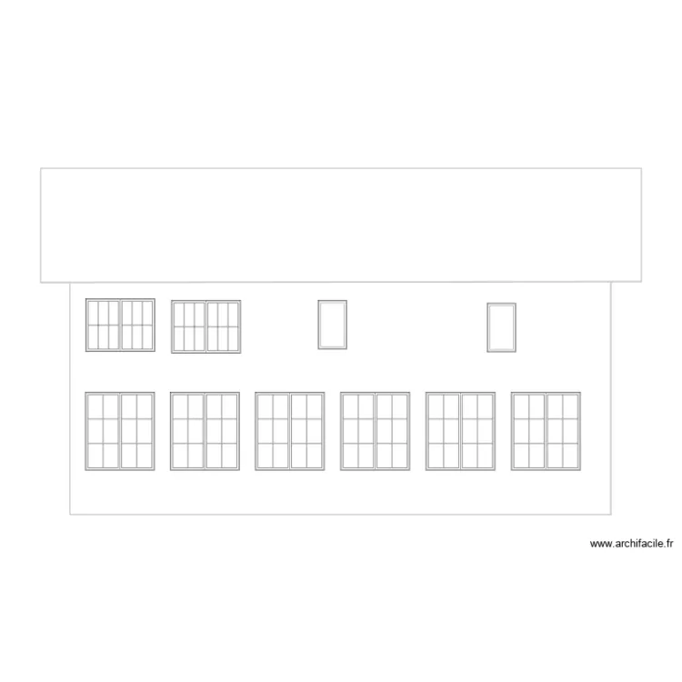Marnaz Facade Sud        Avant Modification. Plan de 
