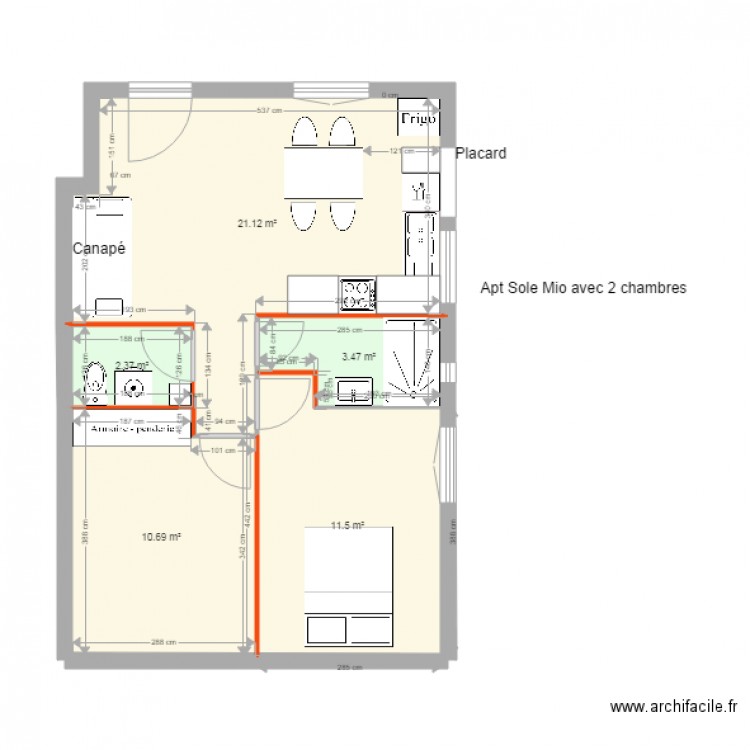 AptSoleMioV6. Plan de 0 pièce et 0 m2