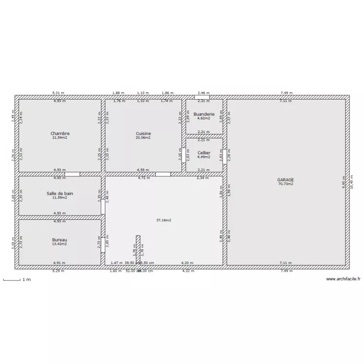 saint aulaye. Plan de 