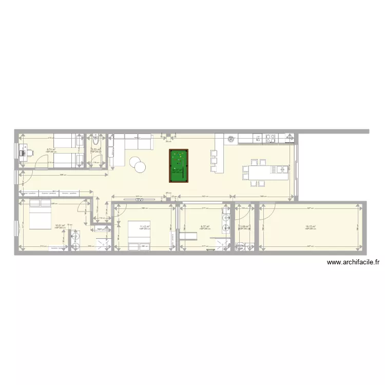 maison thomas agrandissement sans garage. Plan de 
