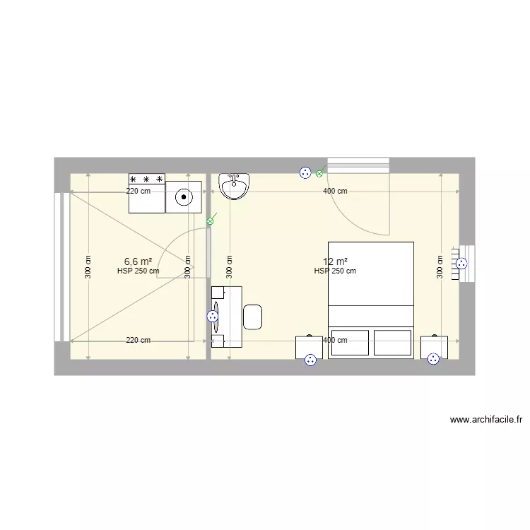 GARAGE. Plan de 