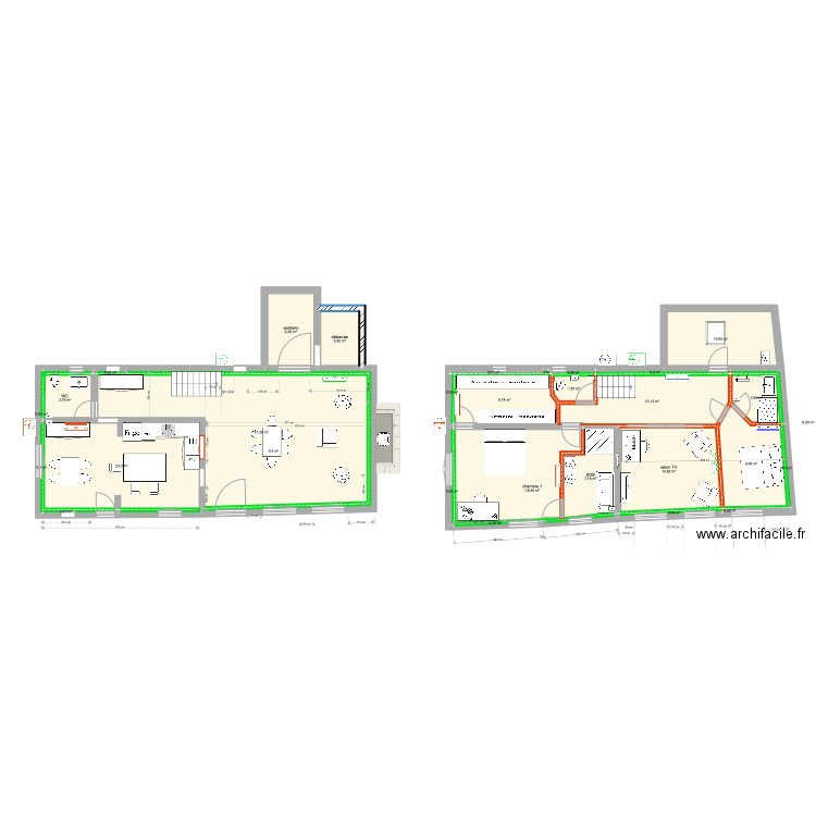 petite maison 10 mars 22 v4 bis. Plan de 30 pièces et 176 m2