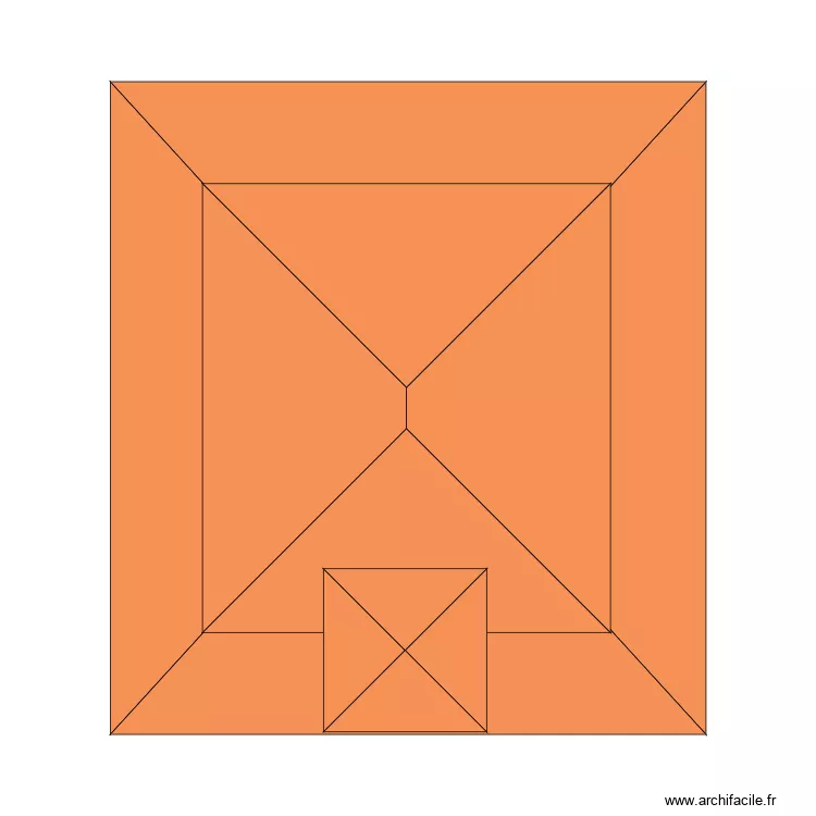 Toit vue dessus y. Plan de 