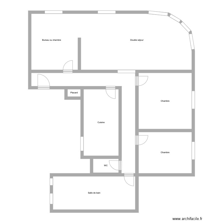 pper. Plan de 0 pièce et 0 m2