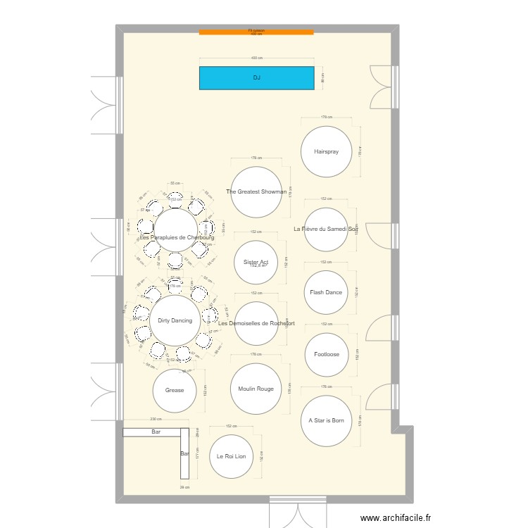 Mariage. Plan de 0 pièce et 0 m2