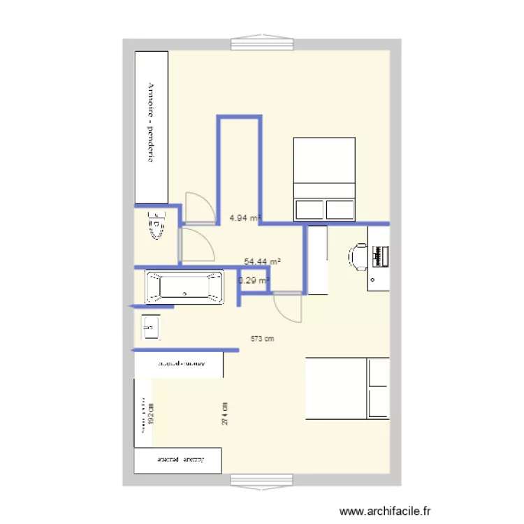 Etage solution 1. Plan de Etage solution 1. Plan de