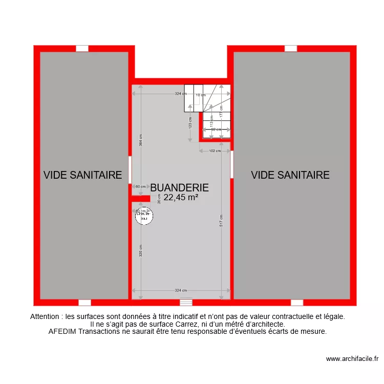 BI  7305 SOUS SOL. Plan de 