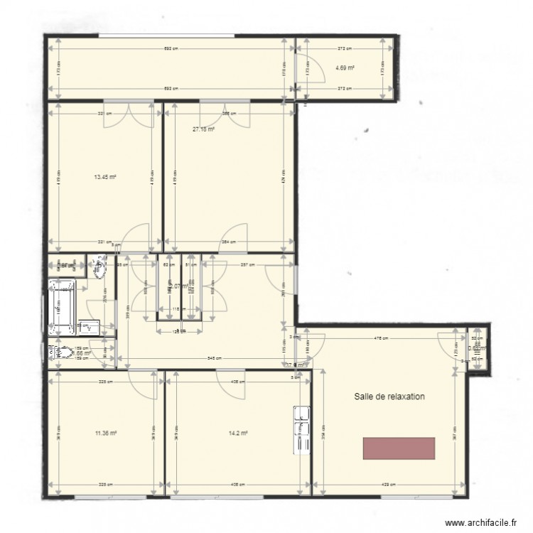 plan appartement. Plan de 0 pièce et 0 m2