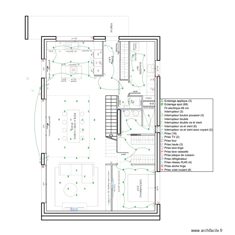 flo sonia rdc. Plan de 0 pièce et 0 m2