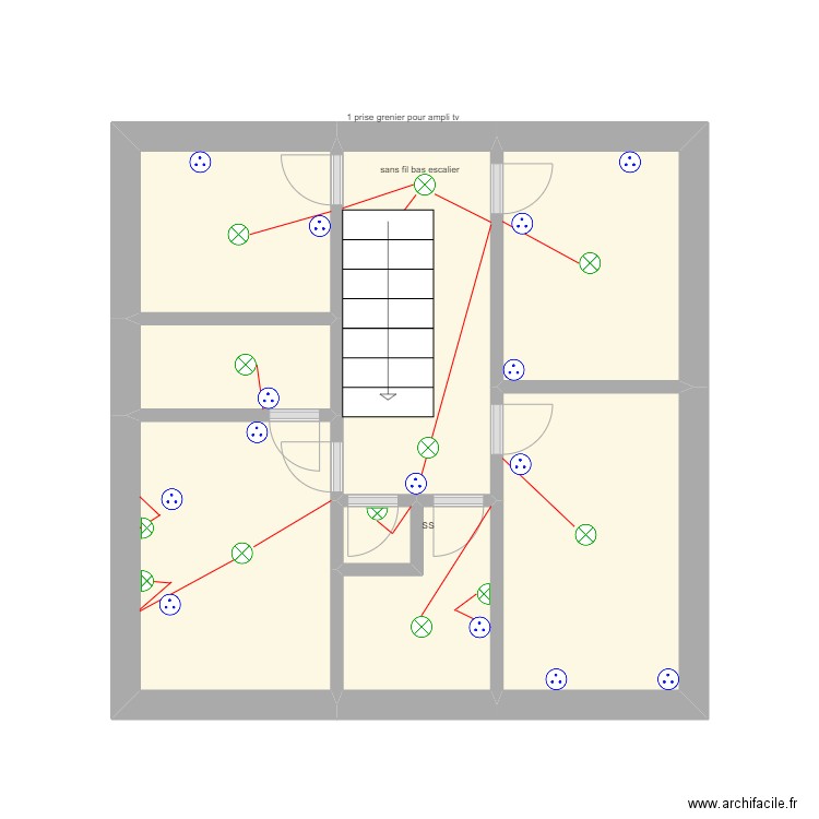 petit etage. Plan de 0 pièce et 0 m2