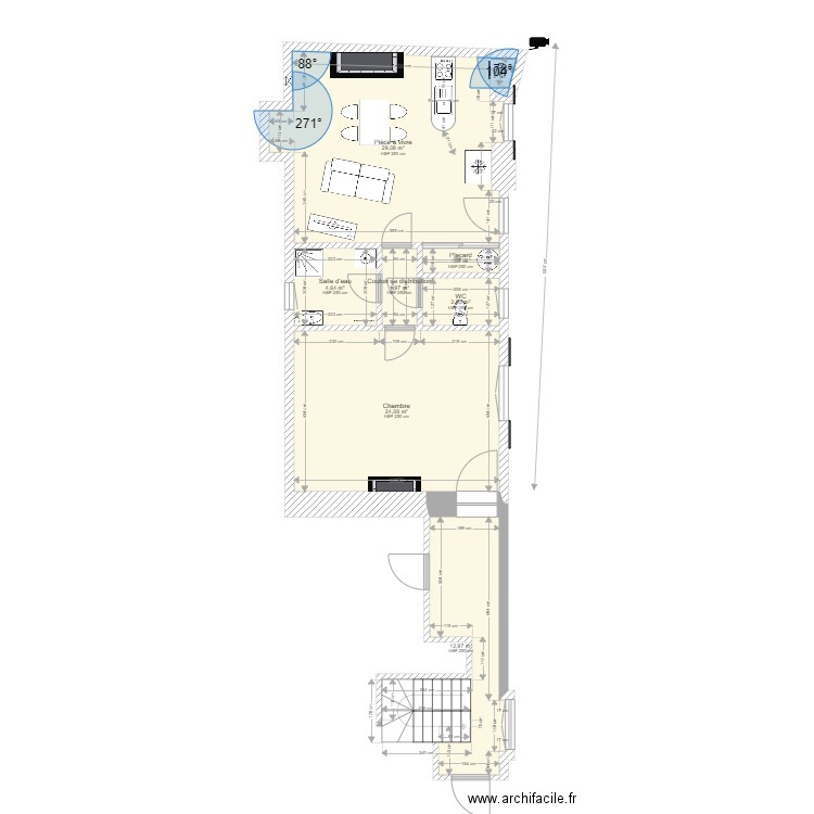20211228 CHAMAILLARD F2 RDC. Plan de 0 pièce et 0 m2