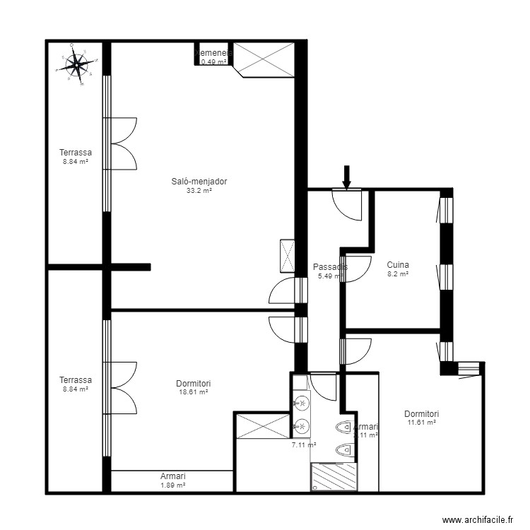 ED AMADEUS BLOC A ESCALA B SOTACOBERTA 1 ARINSAL. Plan de 0 pièce et 0 m2