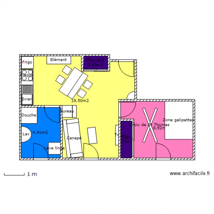 Nid douillet. Plan de 0 pièce et 0 m2
