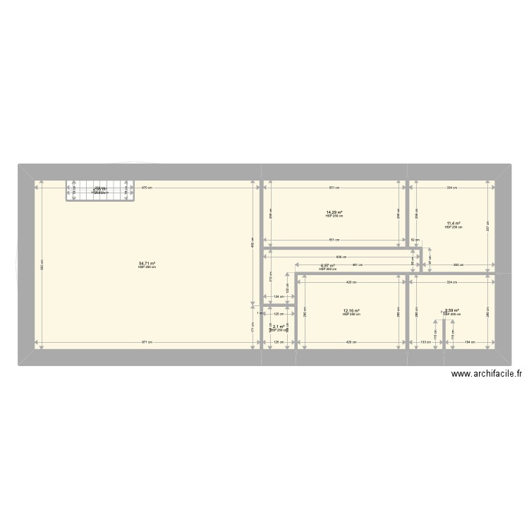 atelier bois adm . Plan de 15 pièces et 222 m2