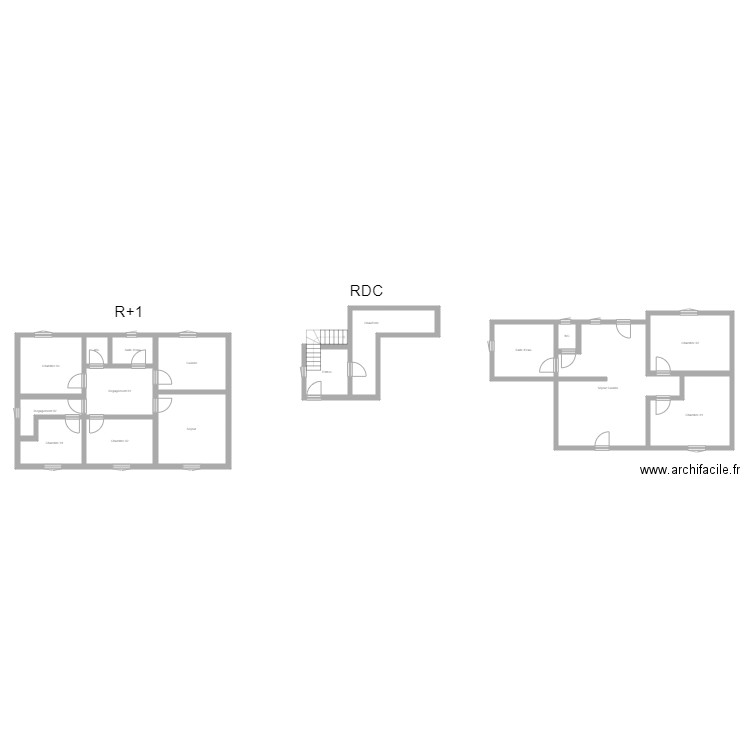 350601149. Plan de 16 pièces et 168 m2