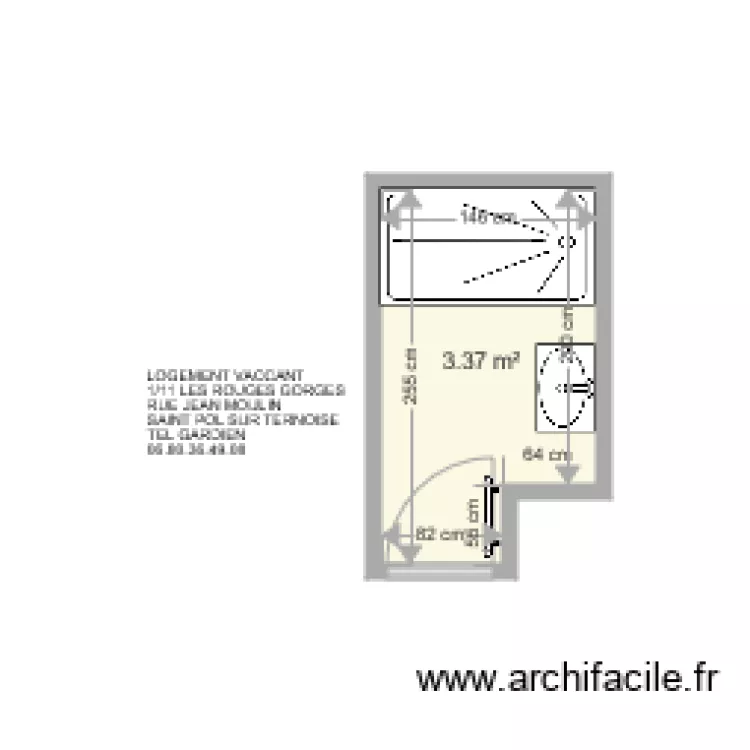 LOGEMENT VACCANT 1 11 ROUGES GORGES . Plan de 