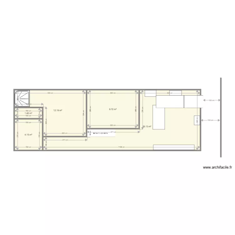 PLAN PROJETE GUINOT. Plan de 