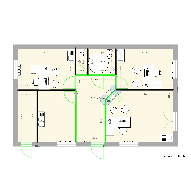 maison medicale. Plan de 0 pièce et 0 m2