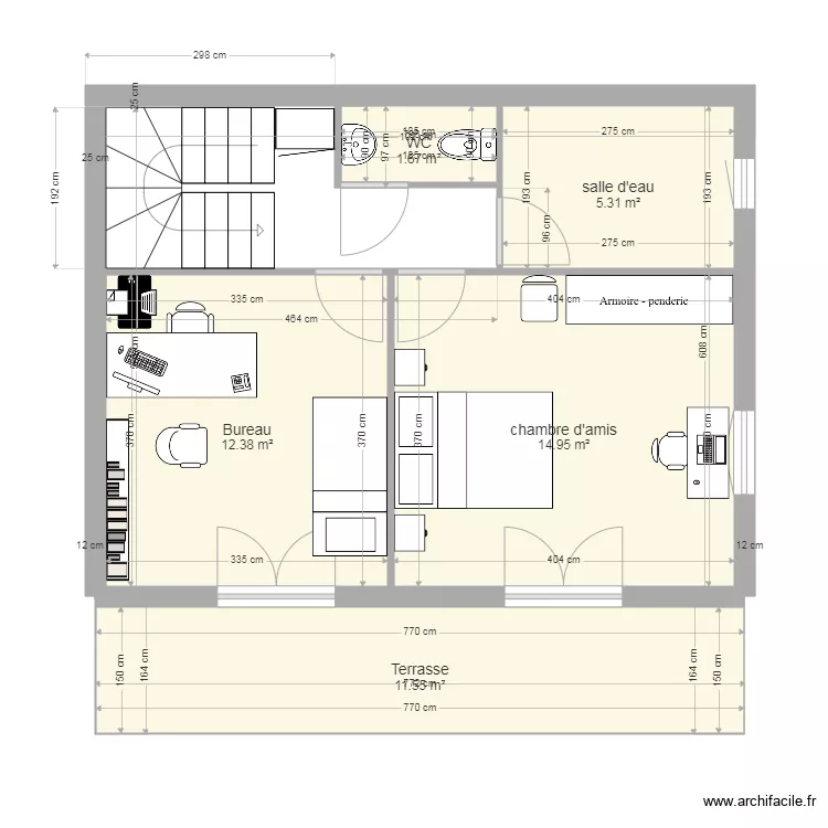 plan du 1er étage au 29 septembre 2020. Plan de plan du 1er étage au 29 septembre 2020. Plan de